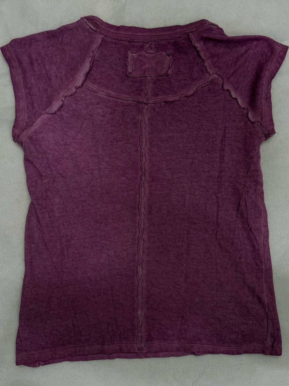 We The Free Plum Raglan Short Sleeve Tee
